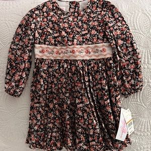 Floral fall Bonnie Jean dress, 3T